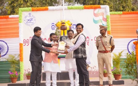 77th Republic Day Celebrated with Grandeur at District Level in Balasore