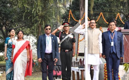 77th Republic Day Celebrated at Chandipur DRDO Range School