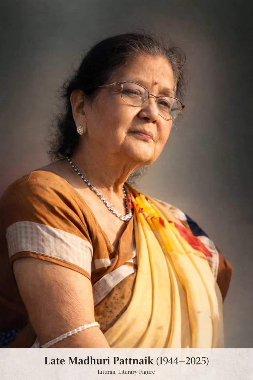 Veteran Literary Figure Late Madhuri Pattnaik Passes Away at 80
