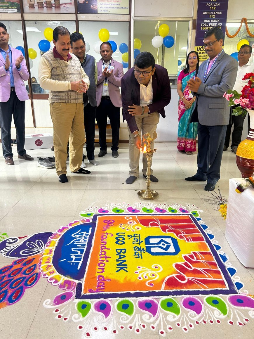 UCO Bank Balasore Marks 84th Foundation Day with Blood Donation and Health Check-up Camp