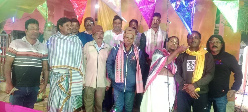 Grand Ashtaprahari Concludes at Korkora Village: 5,000 Devotees Receive Prasad