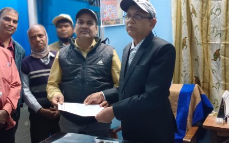 शोभारामपुर उच्च माध्यमिक विद्यालय के नए प्राचार्य के रूप में रत्नाकर महापात्र ने कार्यभार ग्रहण किया