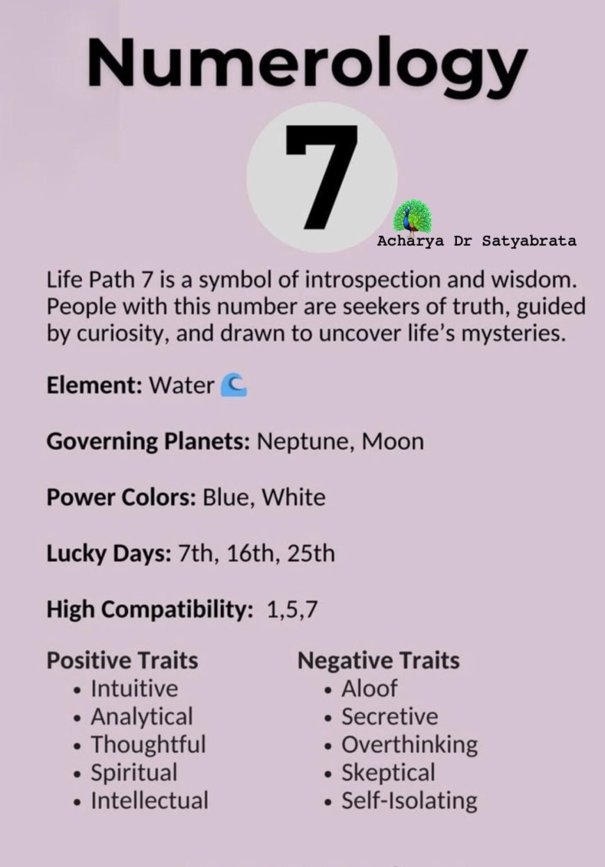 Your Numerology Number 7